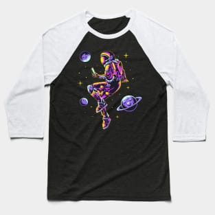 Astronaut Floating In Space Baseball T-Shirt